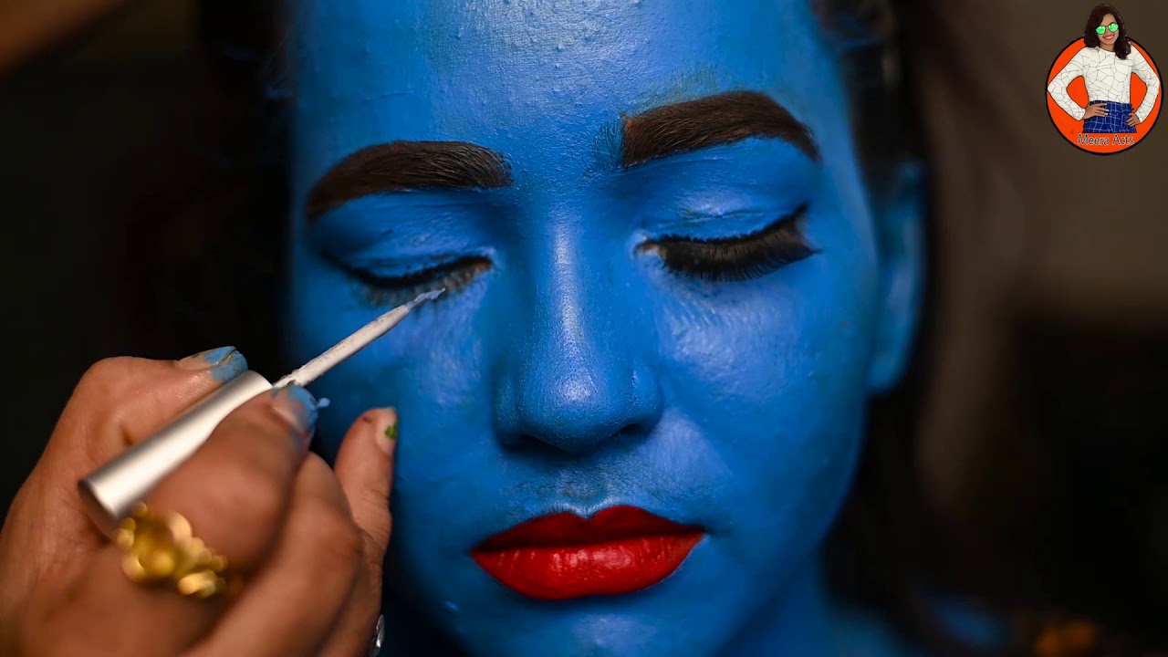 Makeup of Lord Shiva | 1M Cross views @meeraacts3435  |#9275 #meera #makeup #makeupartist #mahadev