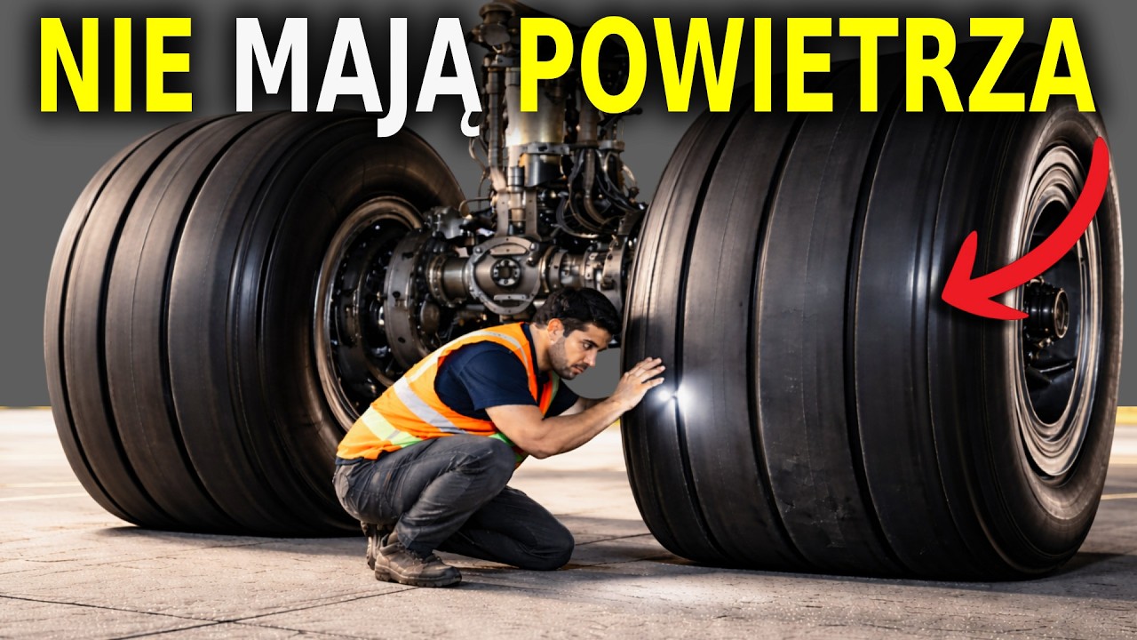 Dlaczego KOŁA samolotów NIE zawierają POWIETRZA?