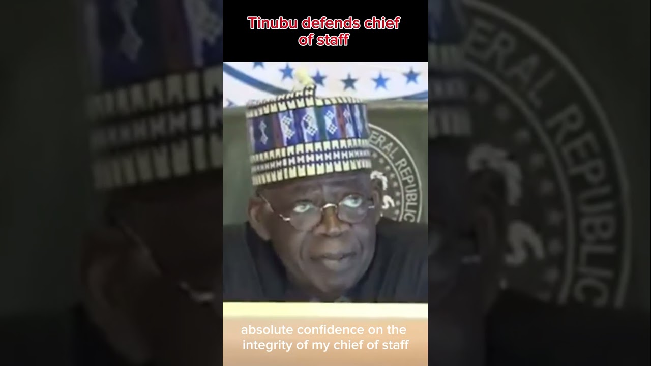 Tinubu defends Chief of staff over corruption scandal #tinubu #news #apc