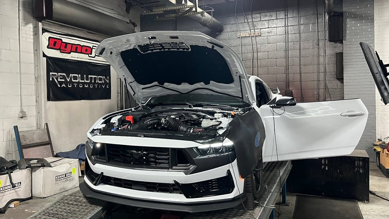 BIG GAINS!! Mustang Dark Horse SCREAMS with Long Tube Headers!!