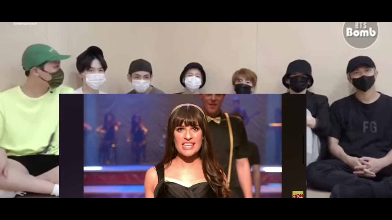 bts reaction to glee songs pt 5 (fake reaction)