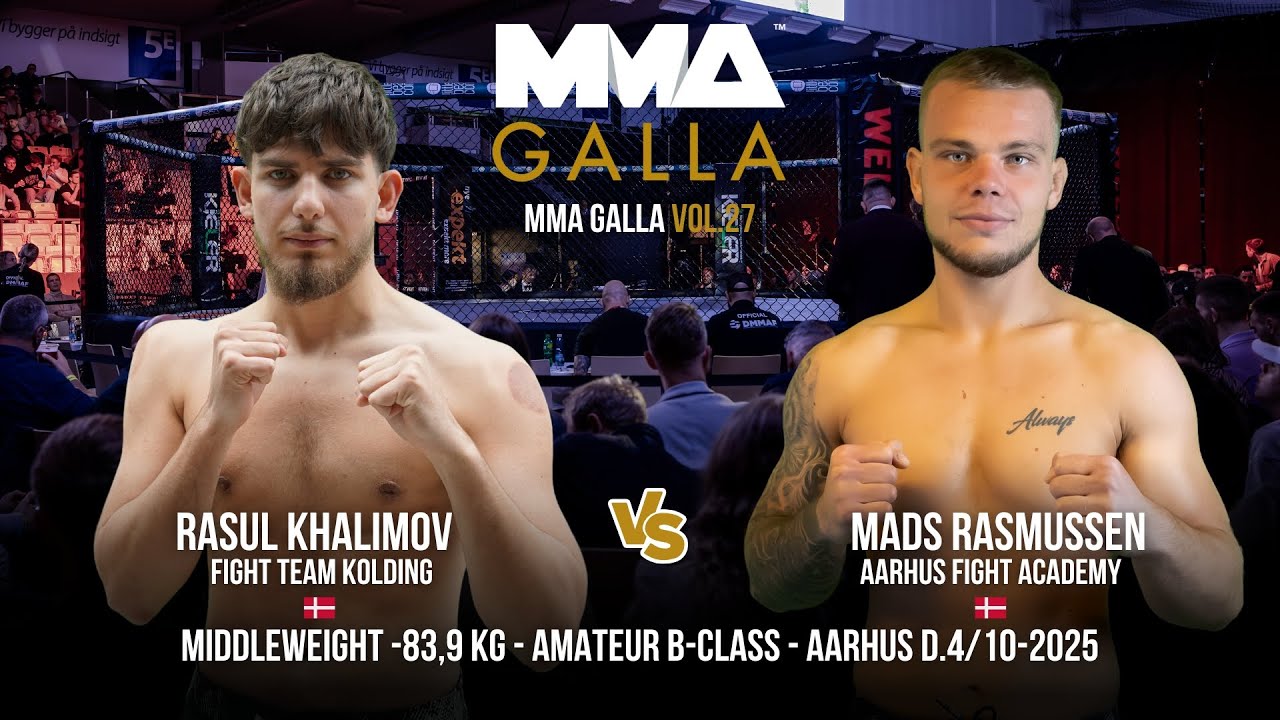 Rasul Khalimov (Fight Team Kolding - DK) Vs. Mads Rasmussen (Aarhus Fight Academy - DK)