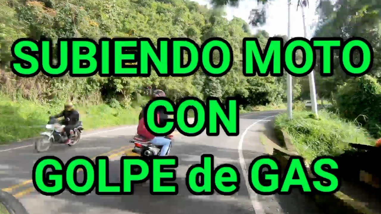 SUBIENDO una MOTO con GOLPE DE GAS. ( técnica de manejo )