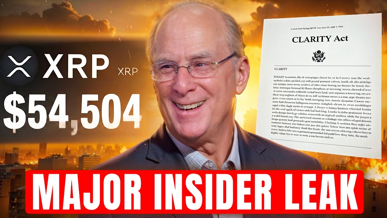 BlackRock Insider Reveals XRP Clarity Act BOMSHELL!!!