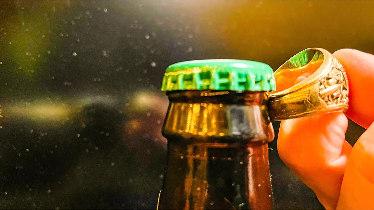 How to open a beer bottle with your ring
