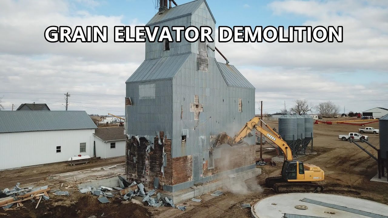 Grain elevator demolition