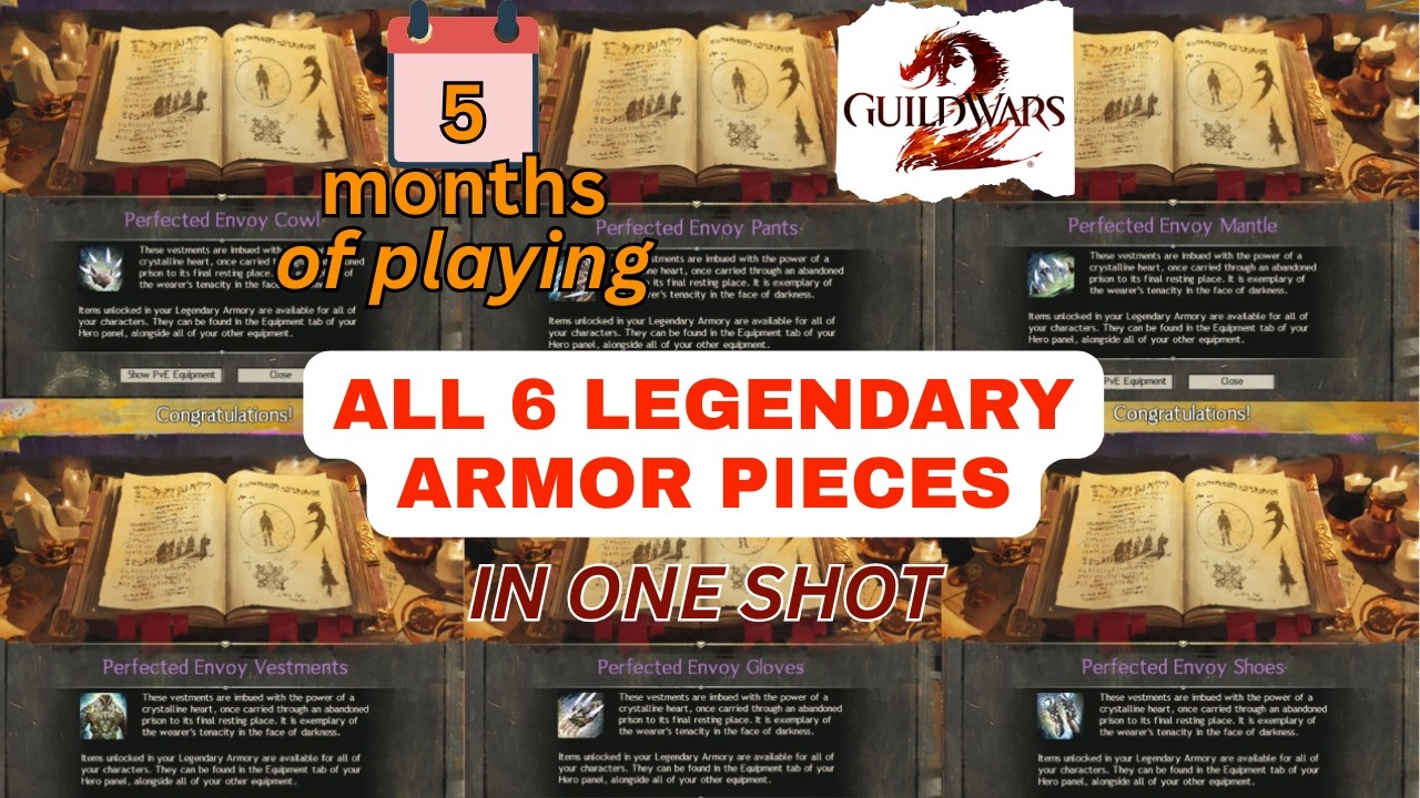 My First 5 Months of GW2: Crafting the FULL Legendary raid Armor
