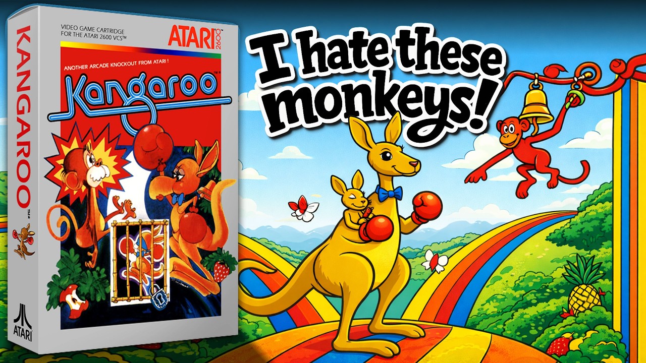 ATARI 2600 Kangaroo | MAŁPY rzucające jabłkami są NAJGORSZE!