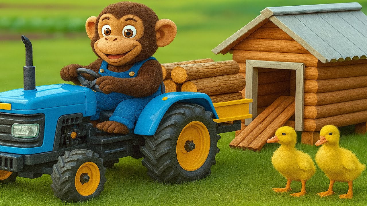 Работа на ферме: заготовка древесины для строительства и перевозки уток | Cobby Farm