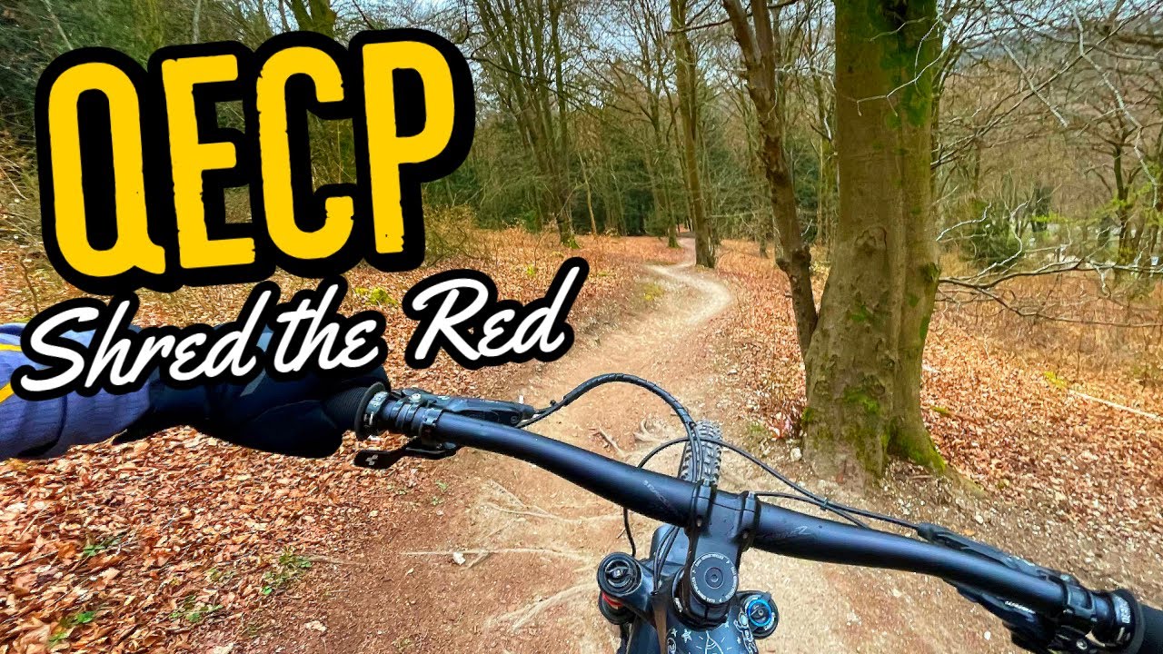 Велосипедный маршрут Red Trail Mountain Bike Shred в загородном парке королевы Елизаветы