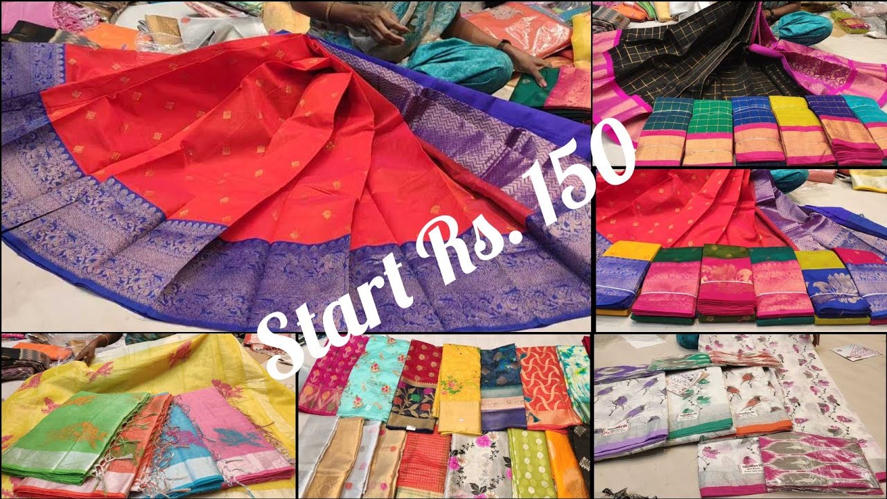 Retail & wholesale sarees with Best price|Fancy, kuppadam,Handloom sarees| PVTmarket, kothapet, DSNR
