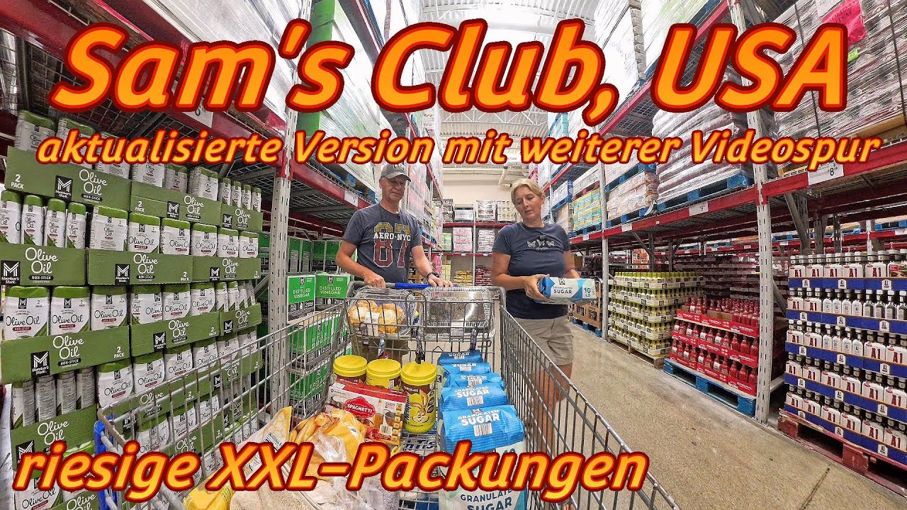 Shoppingtour durch einen Sam's Club in den USA - Shopping XXL in einem Großmarkt - AKTUELLE VERSION
