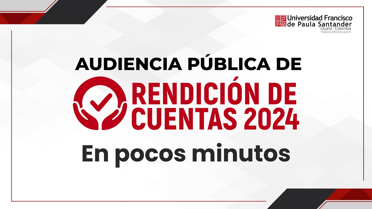 Rendici&oacute;n de Cuentas UFPS Seccional Oca&ntilde;a - Vigencia 2024