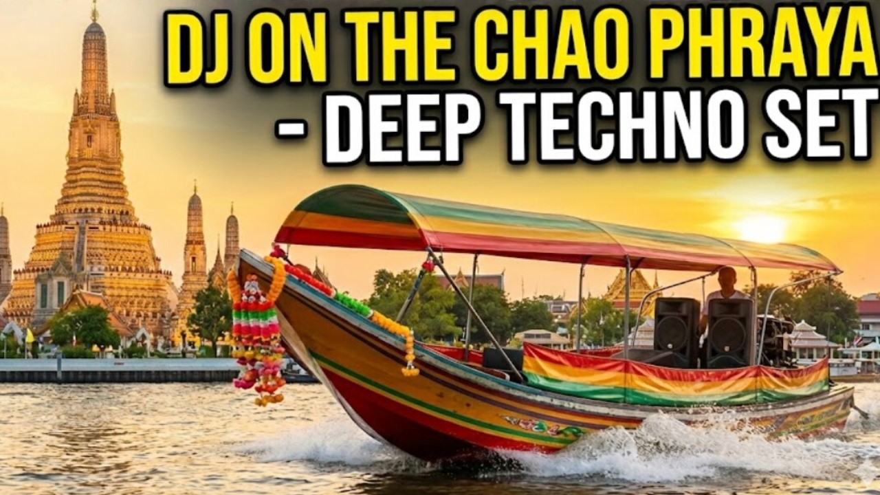 Sunset on the Chao Phraya: Longtail Boat DJ Set ft. Wat Arun | Melodic House & Deep Grooves