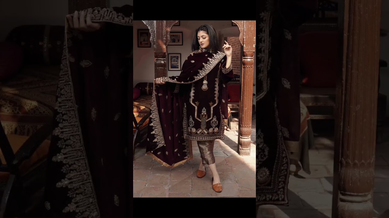 velvet suit design 2022/velvet dress design #viralvideo #shorts