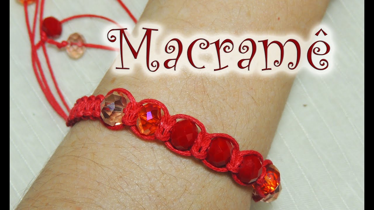 Artesanato passo a passo: pulseira macrame