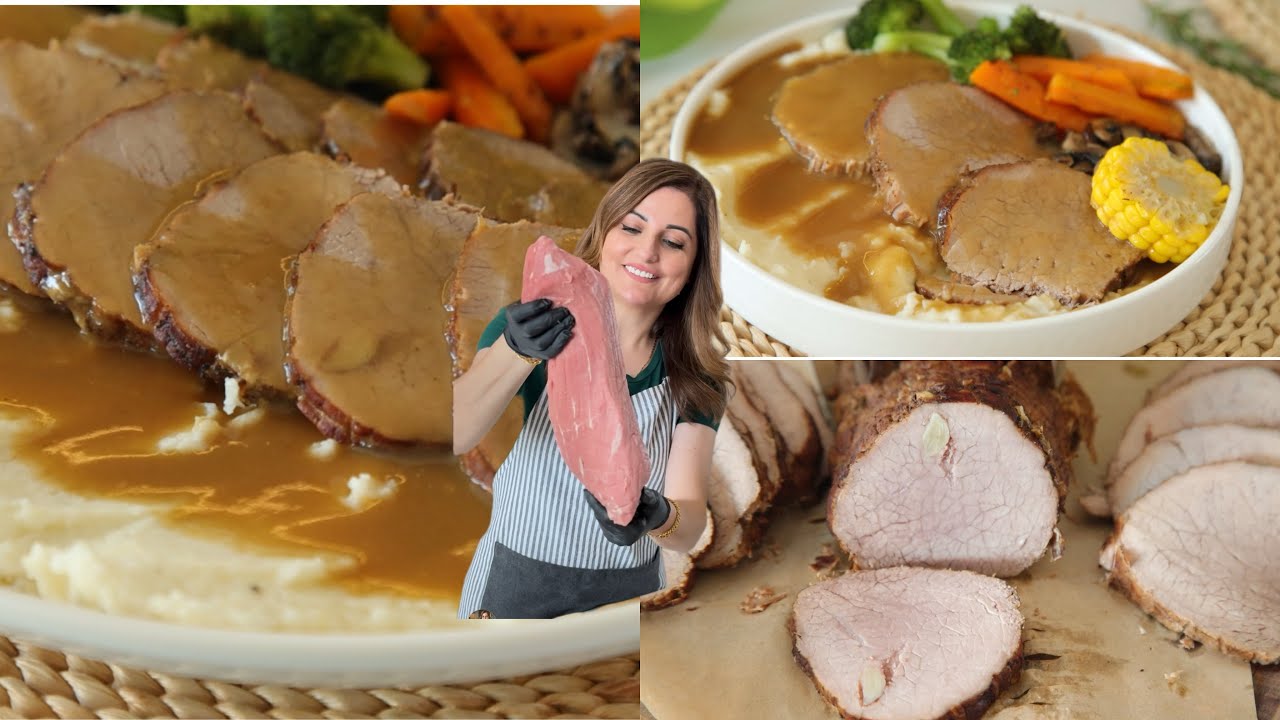 روستو الشهبايه مع صوص الجريفي والخضار المشويه Roast Shahbayeh