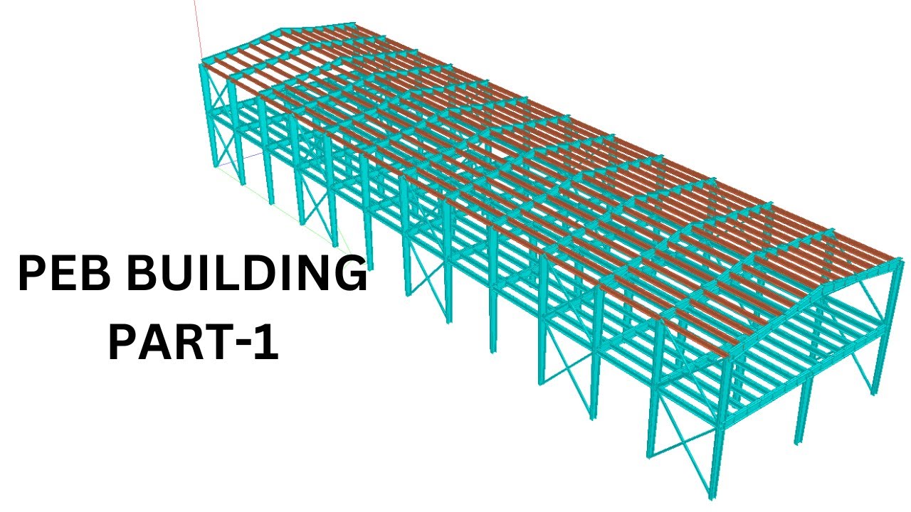 PART-1 COMPLETE PEB STEEL STRUCTURE DESIGN USING STAADPRO AND DRAWING USING AUTOCAD