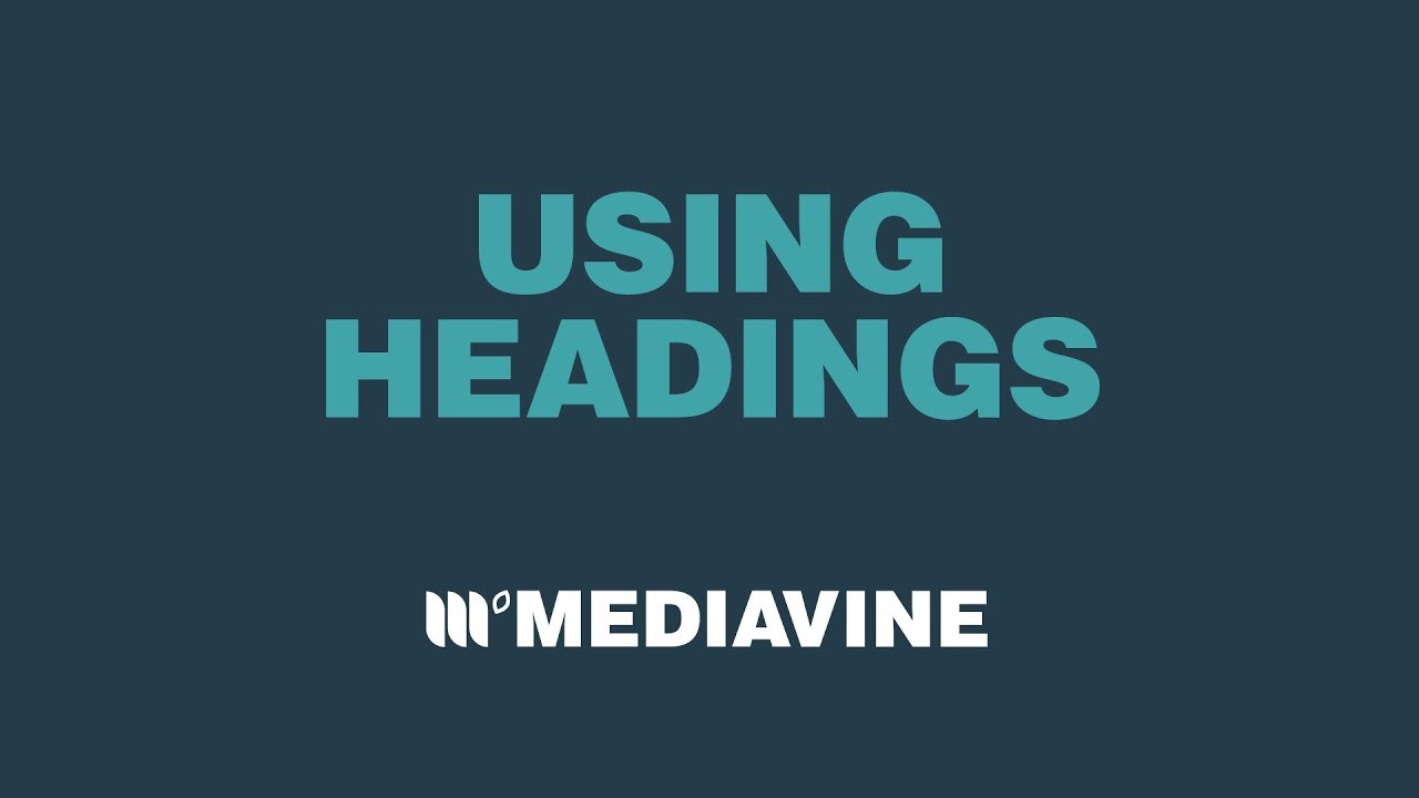 Using Headings in Blog Posts | Go For Teal