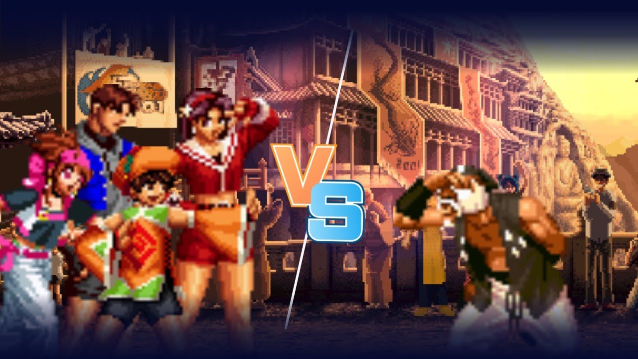 KOF (Mugen) Psycho Soldiers Team vs Chin Gentsai