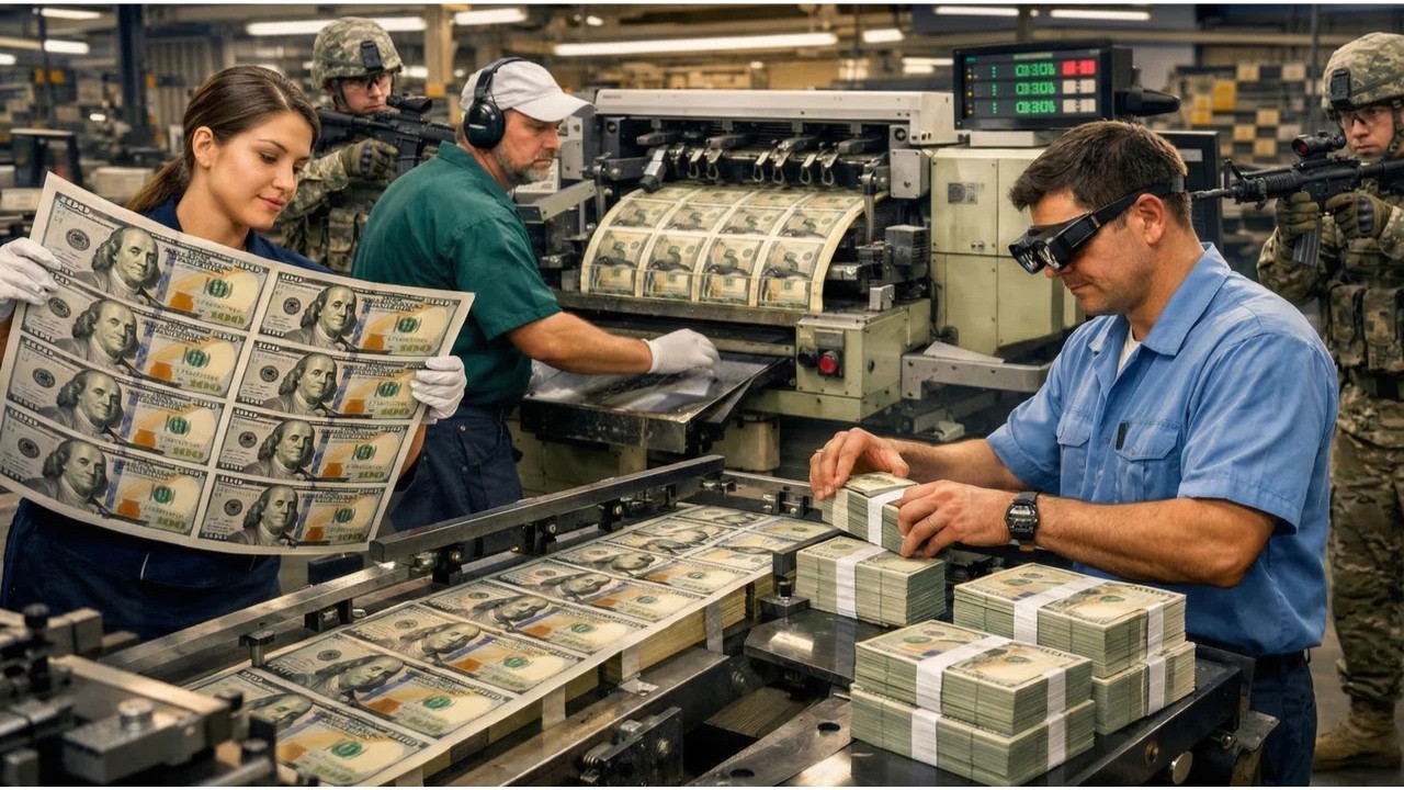 Inside the US Dollar Printing Factory: How America&rsquo;s Money Is Made (Full Process)