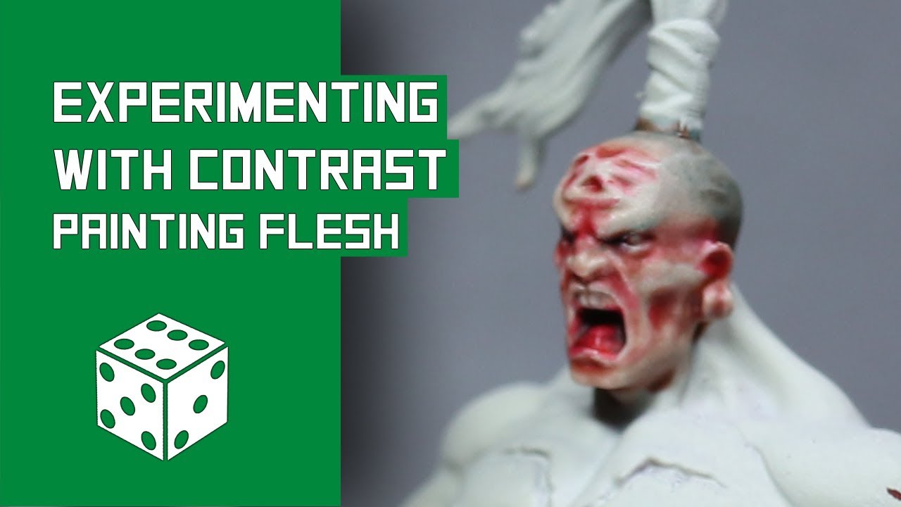 Experimenting With Contrast Paints - Painting Flesh