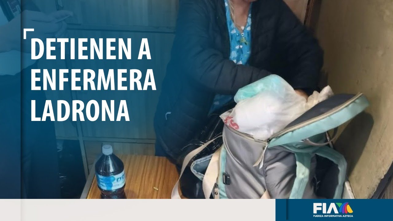 Detienen a enfermera por presunto robo de medicinas en el IMSS