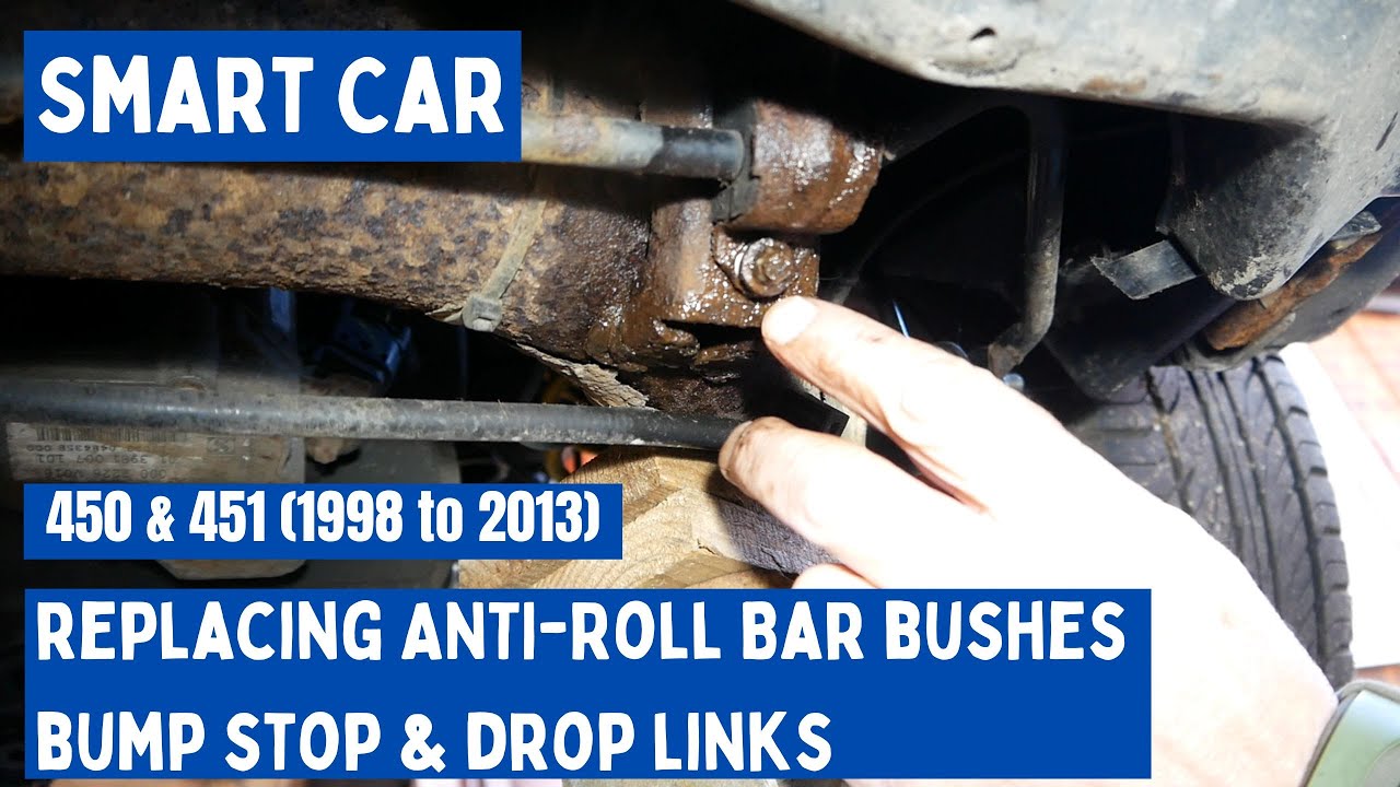 SMART CAR Anti-Roll bar bushes (sway bar), Drop Links and Bump Stop replacement