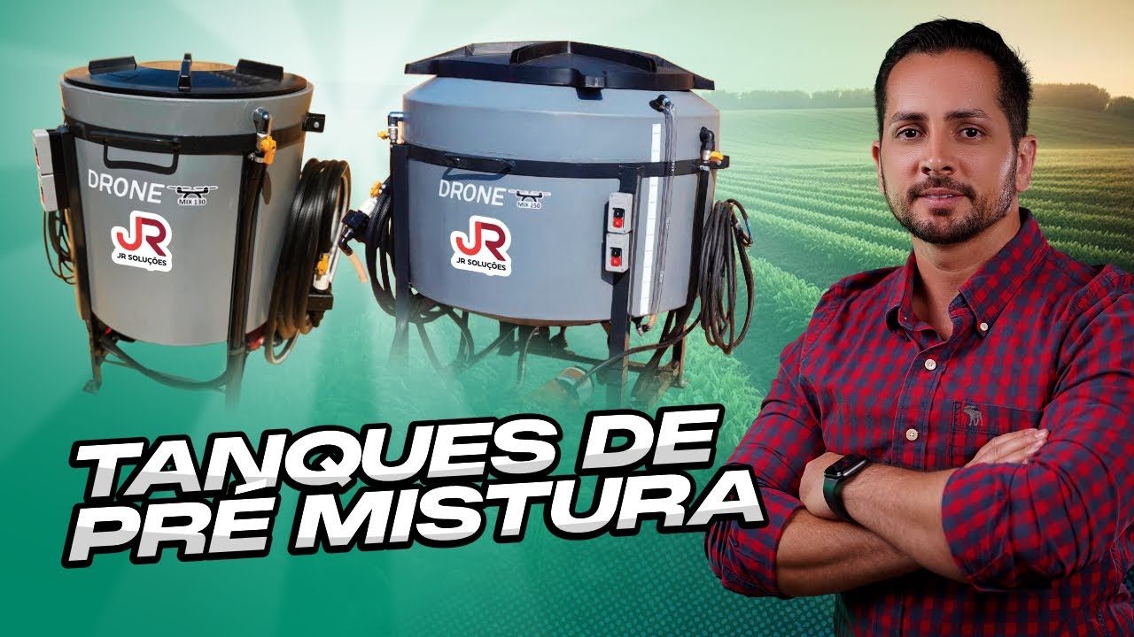 Equipamentos de mistura de calda - tanques de pré-mistura de defensivos agrícolas