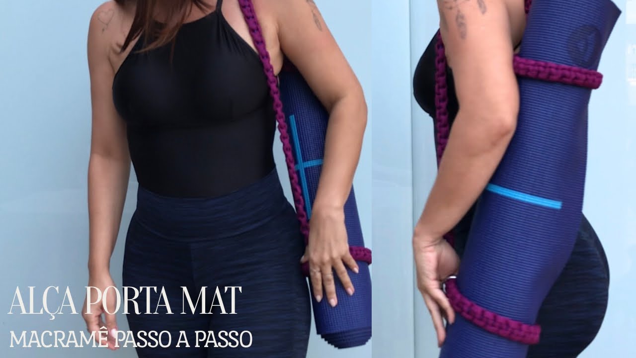Alça de Macramê para tapete de Yoga | DIY How To Make a Macrame Yoga Mat Strap #macrame