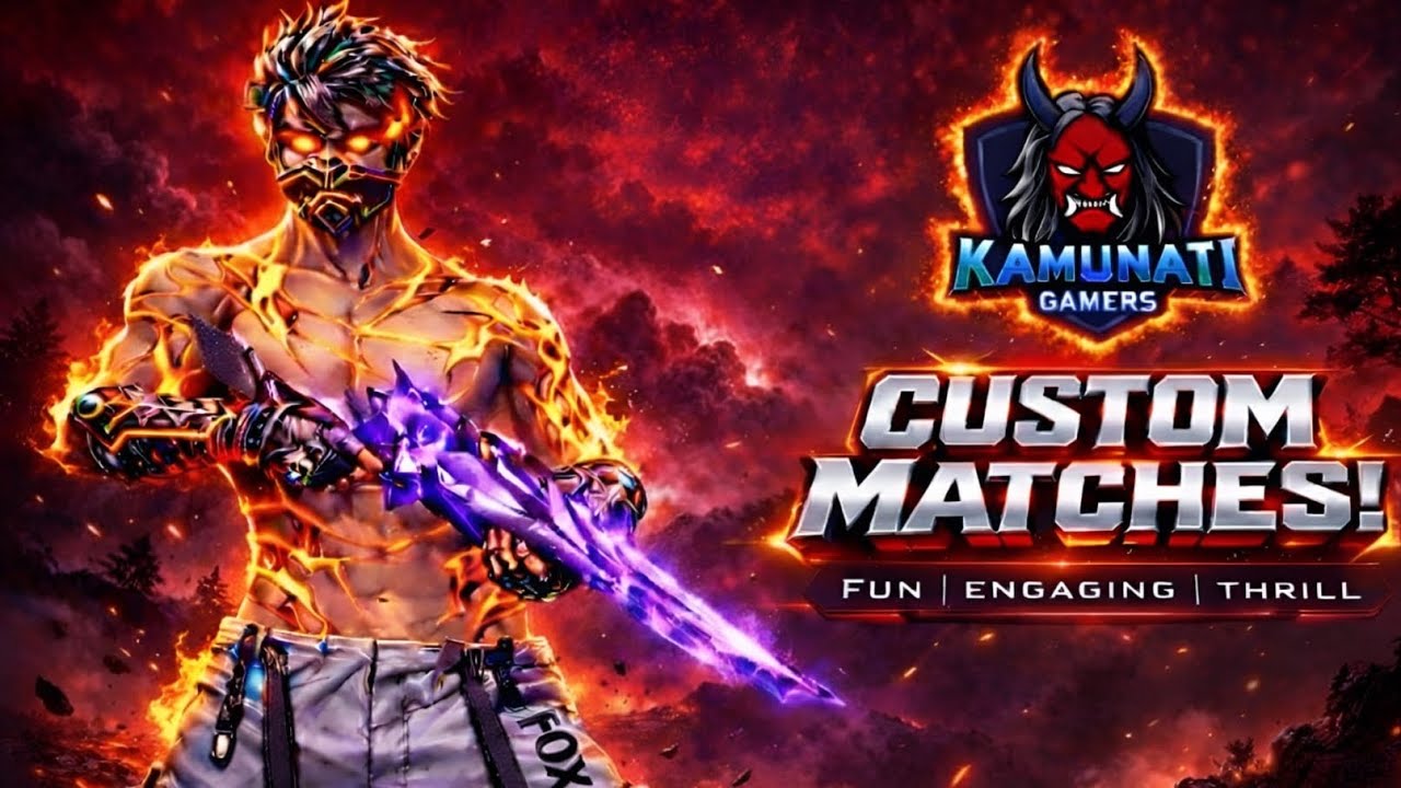 😂ONLY FUN CUSTOM MATCH🔥|FREE FIRE TAMIL LIVE|JOIN NOW🎮| KAMUNATI GAMERS🔴