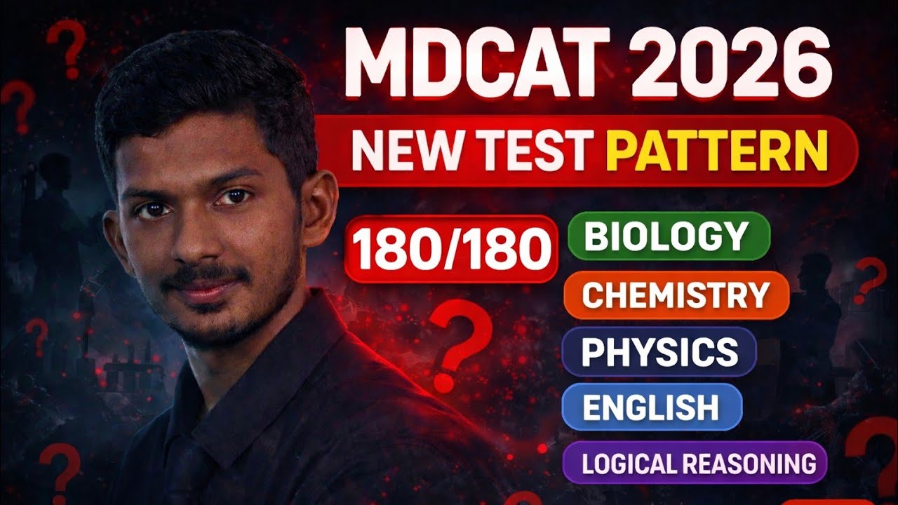 MDCAT 2026 PATTERN || ALL SUBJECTS || COMPLETE SEQUENCE || BS BIO STUDIO