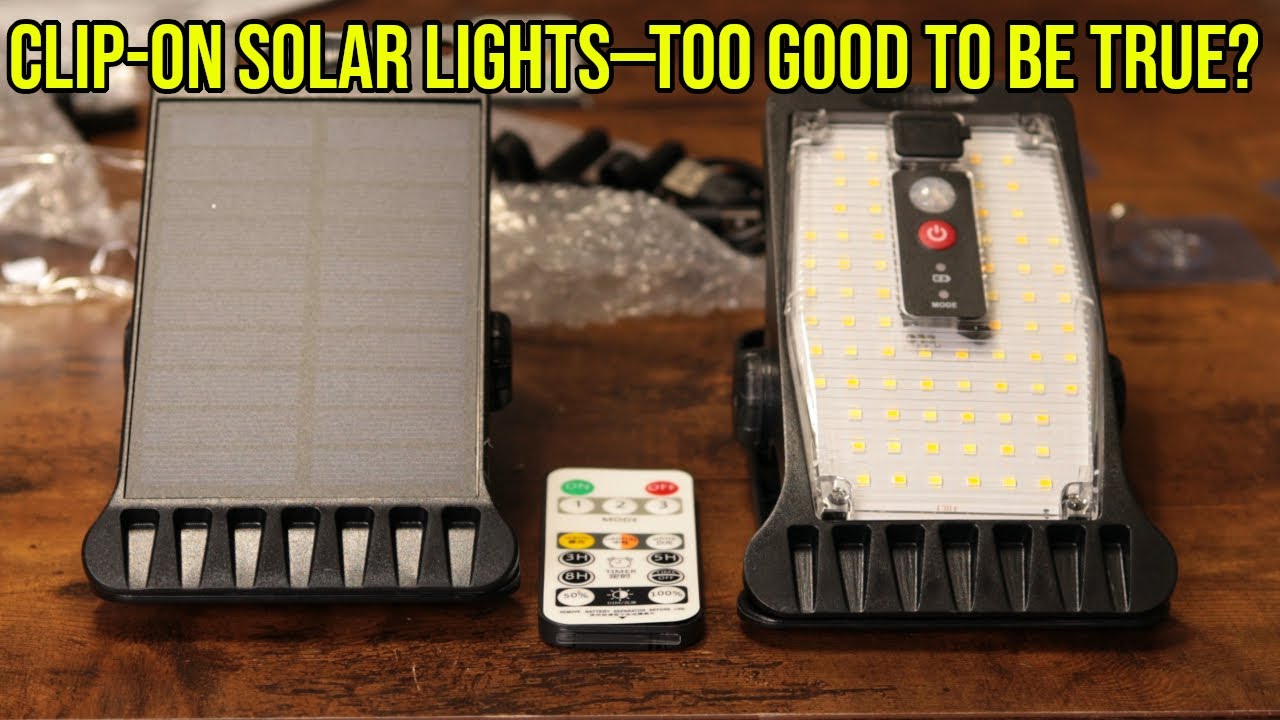 Clip-On Solar Lights That ACTUALLY Work? | Motion Sensor Test!