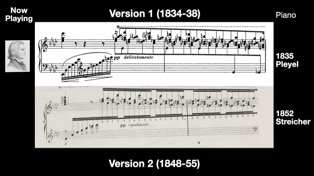 Hear Liszt revise ‘Au bord d'une source’ in real time (side-by-side versions)