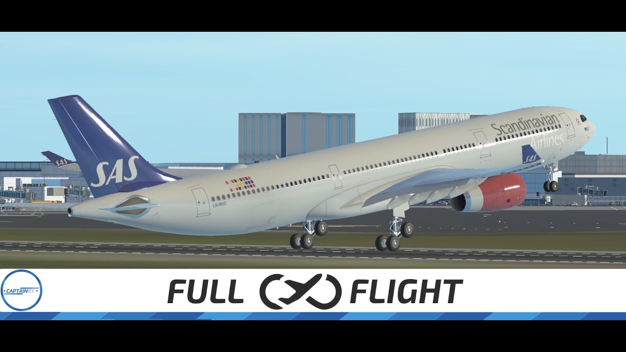 Infinite Flight  - Copenhagen to Washington D.C - SAS A330-300  - Live
