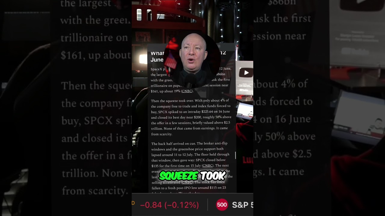 IPO SpaceX: статус триллионера Илона Маска и эпичный шорт-сквиз! #shorts