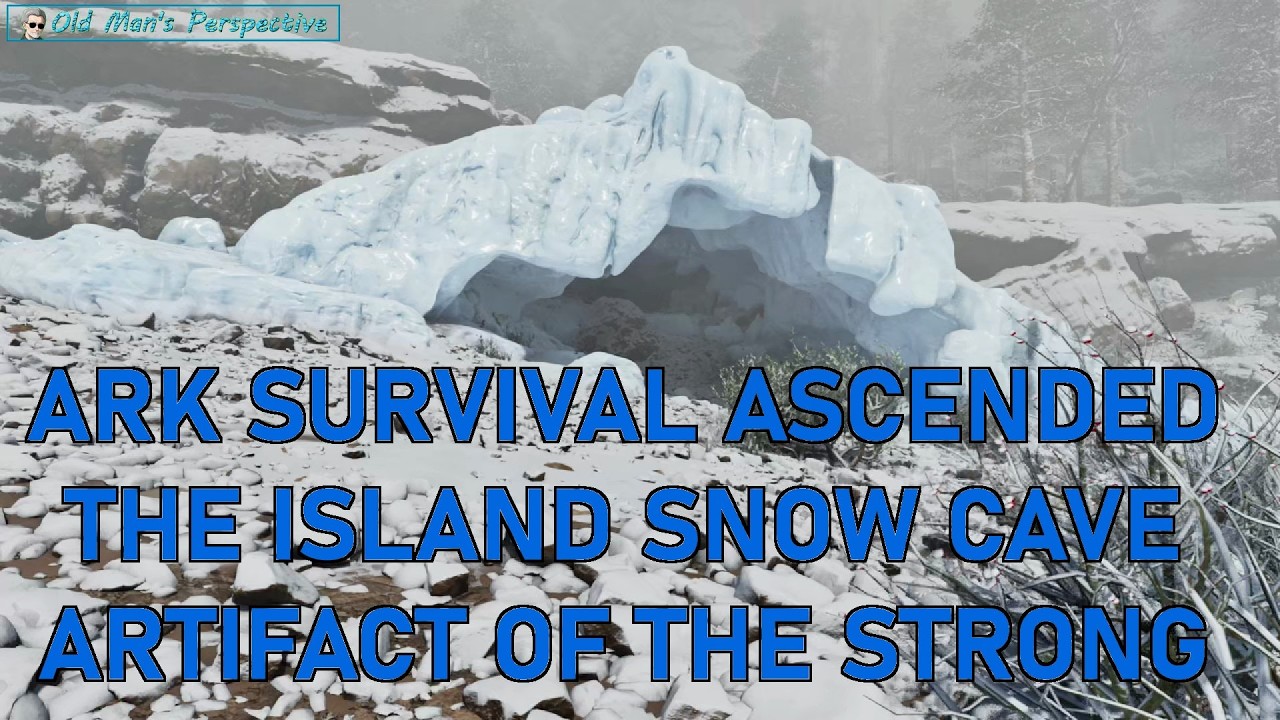 Snow Cave - Artifact Of The Strong - Ark Survival Ascended  - The Island