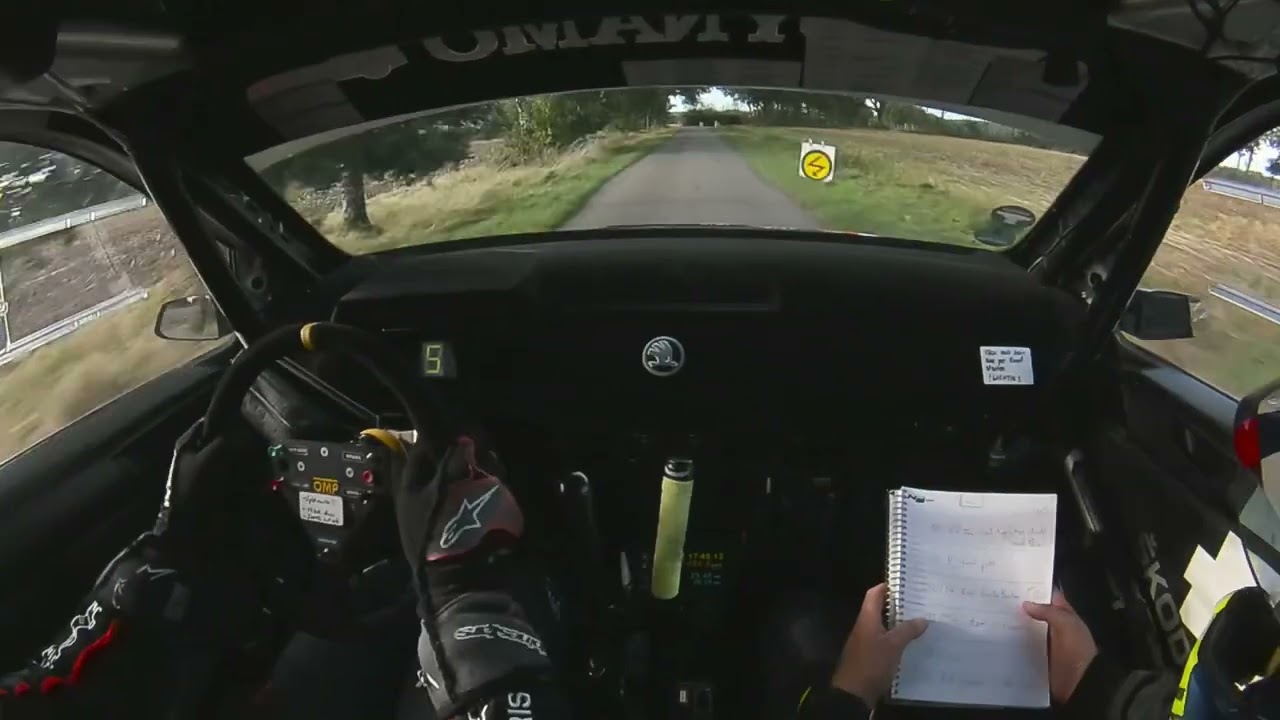 Visselhöveder Herbstrallye WP5 - Onboard, Fahrer: C.Gerhard, Co.: B.Mann, Skoda Fabia R5, TAM Racing