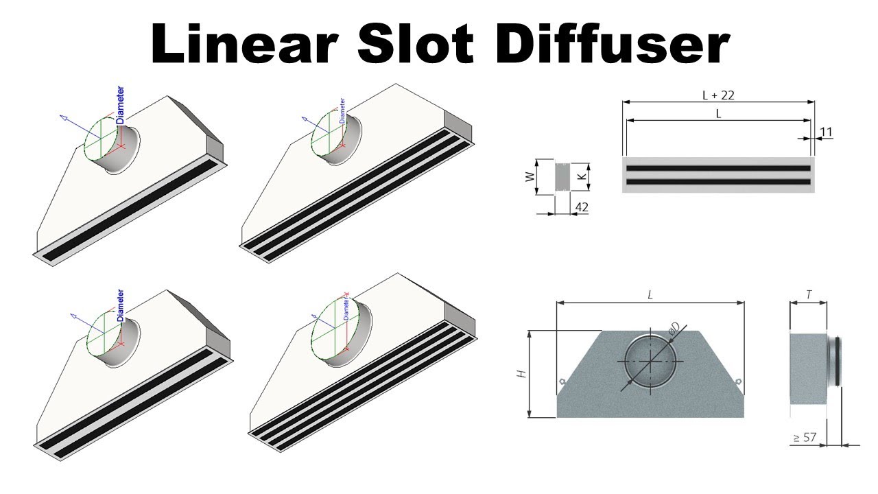 Create Linear Slot Air Diffuser Revit Family