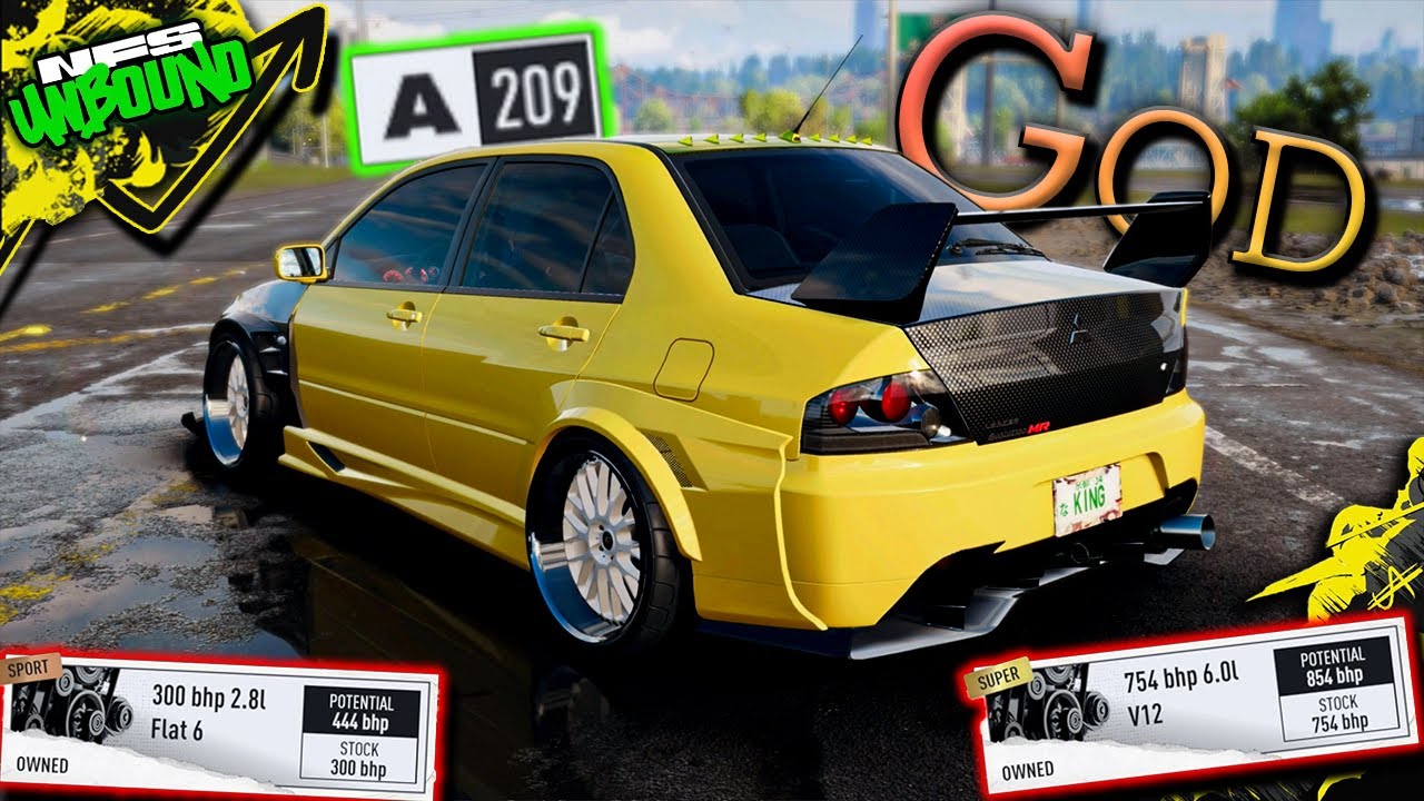 Evo IX A Tier GOD! | Mitsubishi Evolution IX Best Engine Swap for A Tier | Need For Speed Unbound