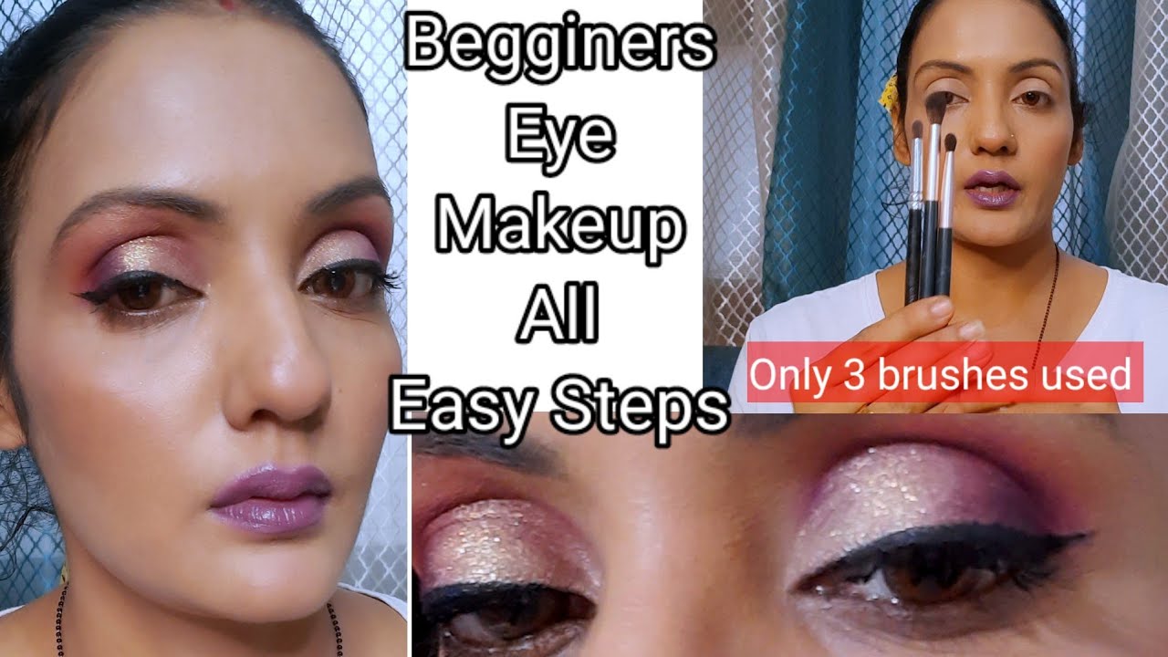 Step by step eyemakeup for begginers #eyemakeuptutorial #easyeyemakeup #eyeshadow pallete #neetu