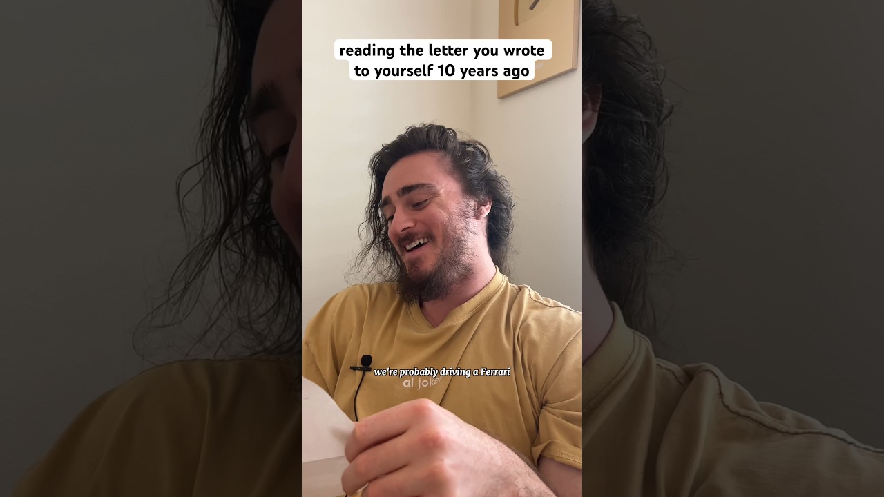 reading the letter you wrote to your future self #shorts #comedy #funny