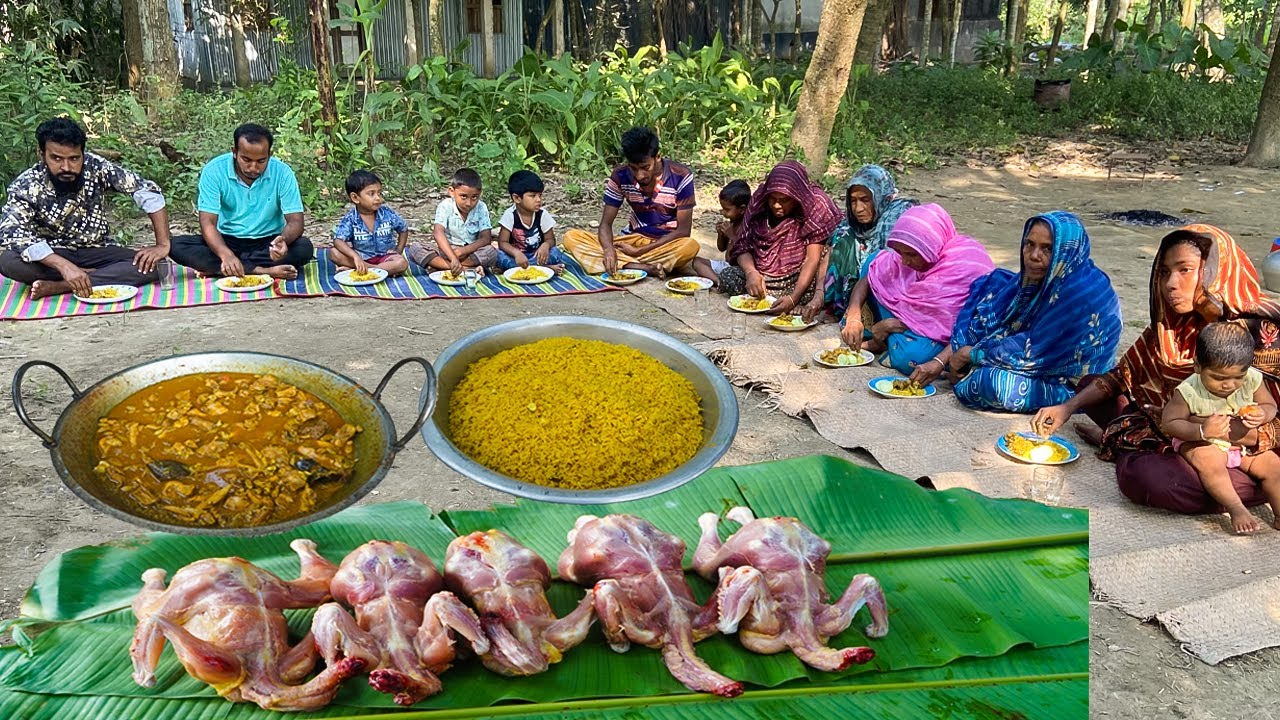 ভুনা খিচুড়ি সাথে মুরগির কষা গোস্ত ছিল অমৃত - নানীর বাড়িতে রান্না - Khichuri Chicken Nani Bari