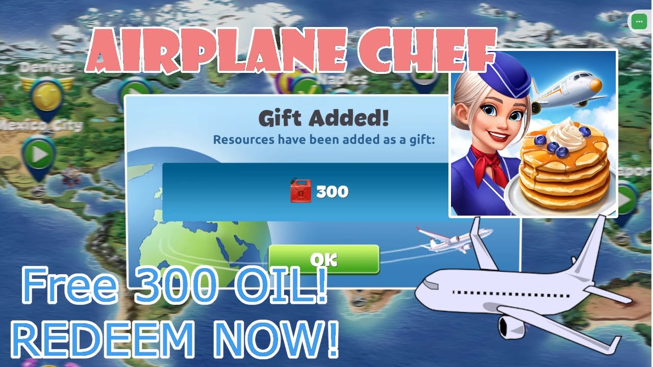 Airplane Chef - How To Get FREE OIL in Airplane Chef!!!!!!!!