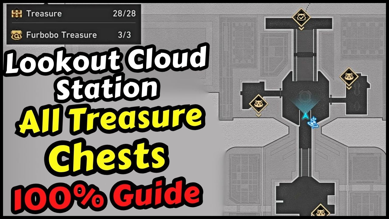 Honkai Star Rail Lookout Cloud Station All Chest Locations & Furbobo Treasure