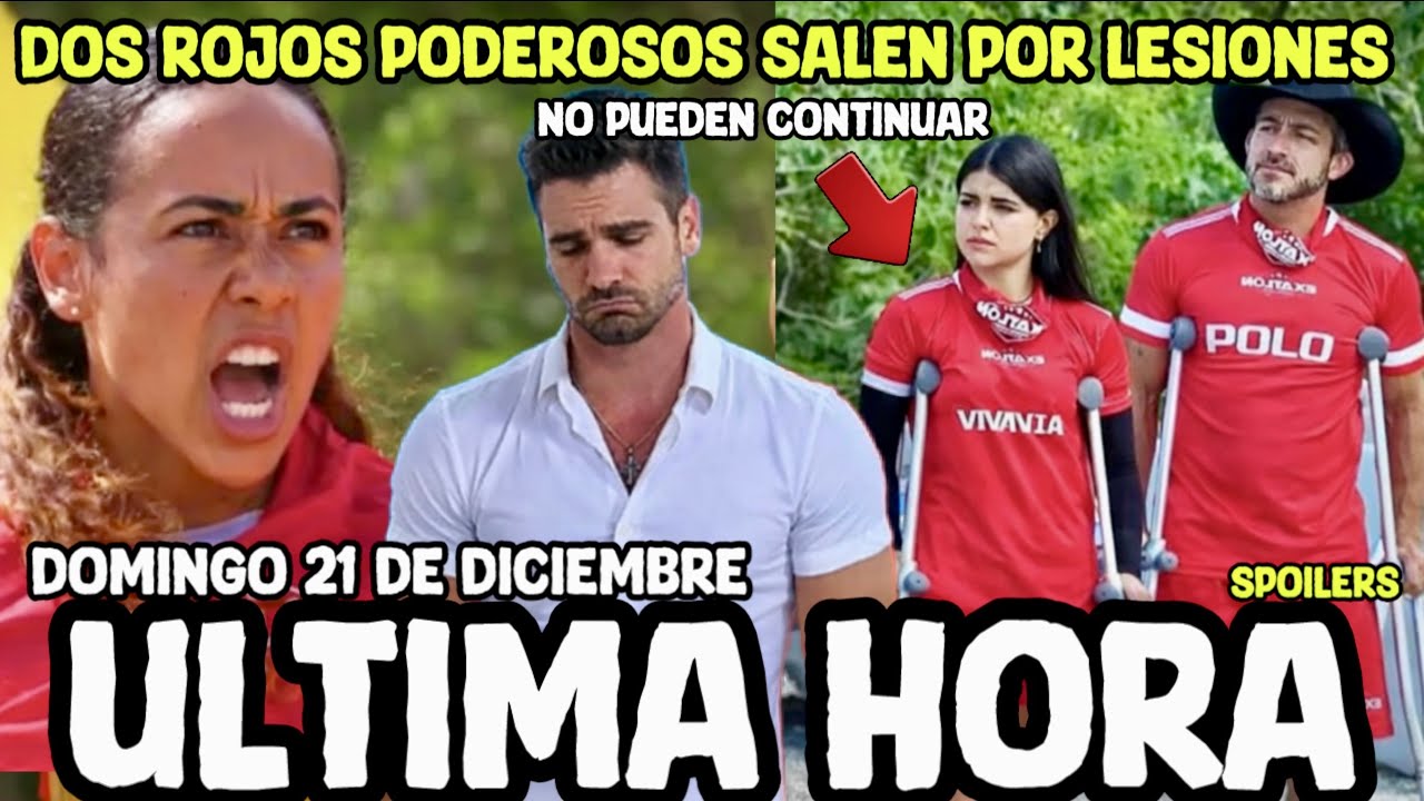 &Uacute;LTIMA HORA 2 ROJOS ELIMINAD0S DE EXATLON ESTADOS UNIDOS SALEN POR LESI0N