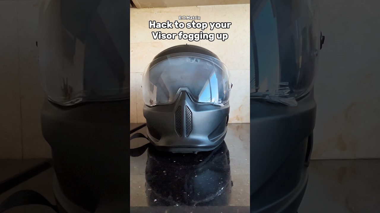 How to stop your motorcycle helmet visor from fogging up