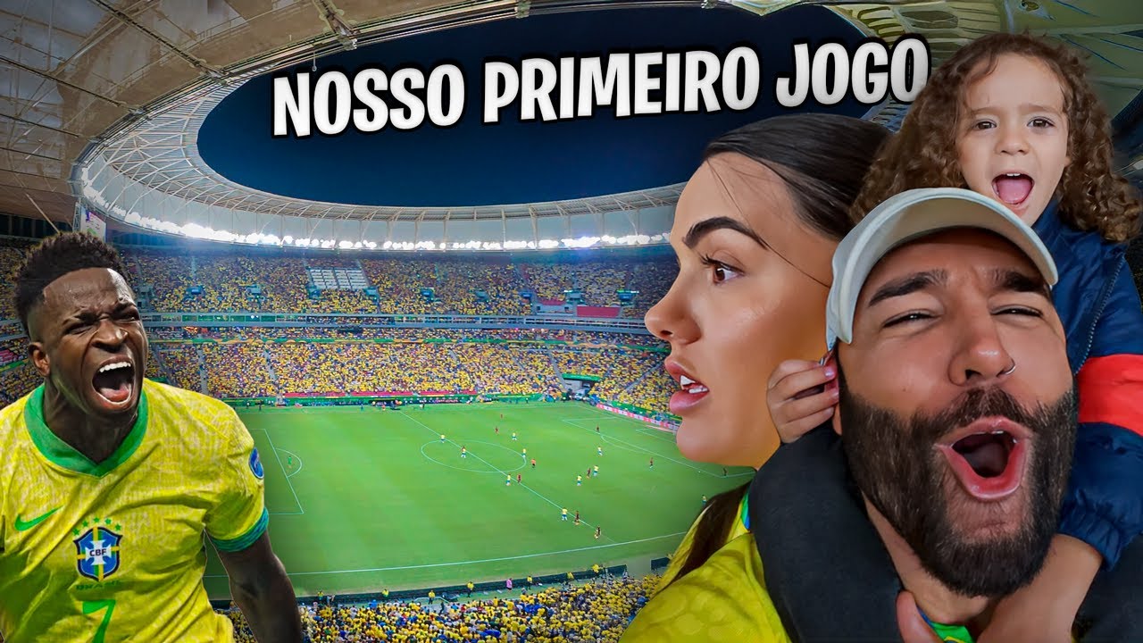 ASSISTIMOS O JOGO DO BRASIL X COLÔMBIA NO ESTÁDIO 😱 PRIMEIRA VEZ EM FAMÍLIA!