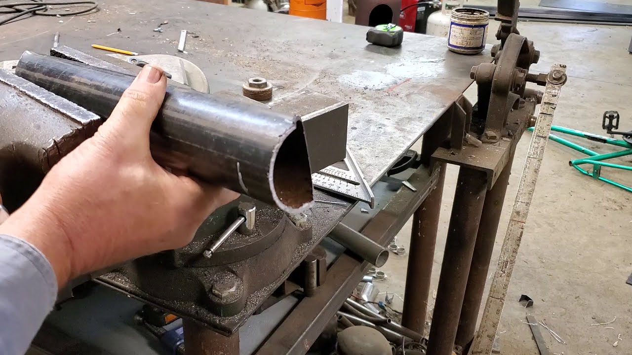 How to notch pipe with band saw