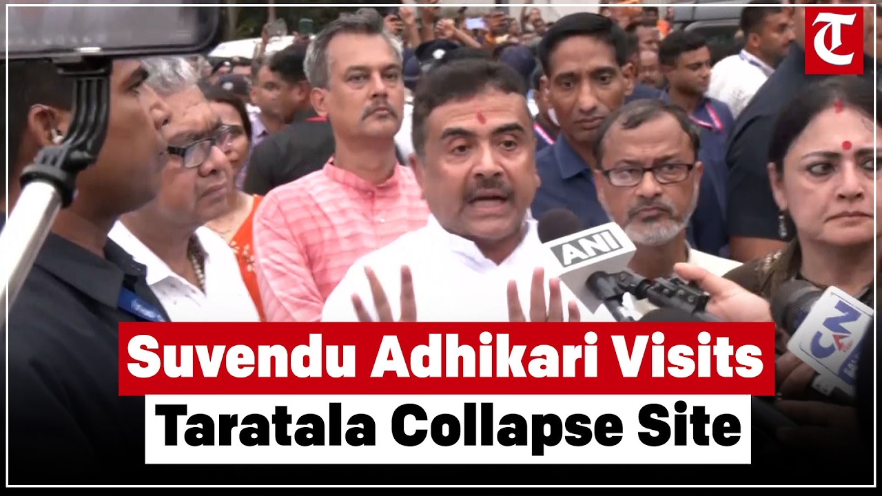 Taratala Godown Collapse: Suvendu Adhikari Visits Site as Rescue Operation Continues